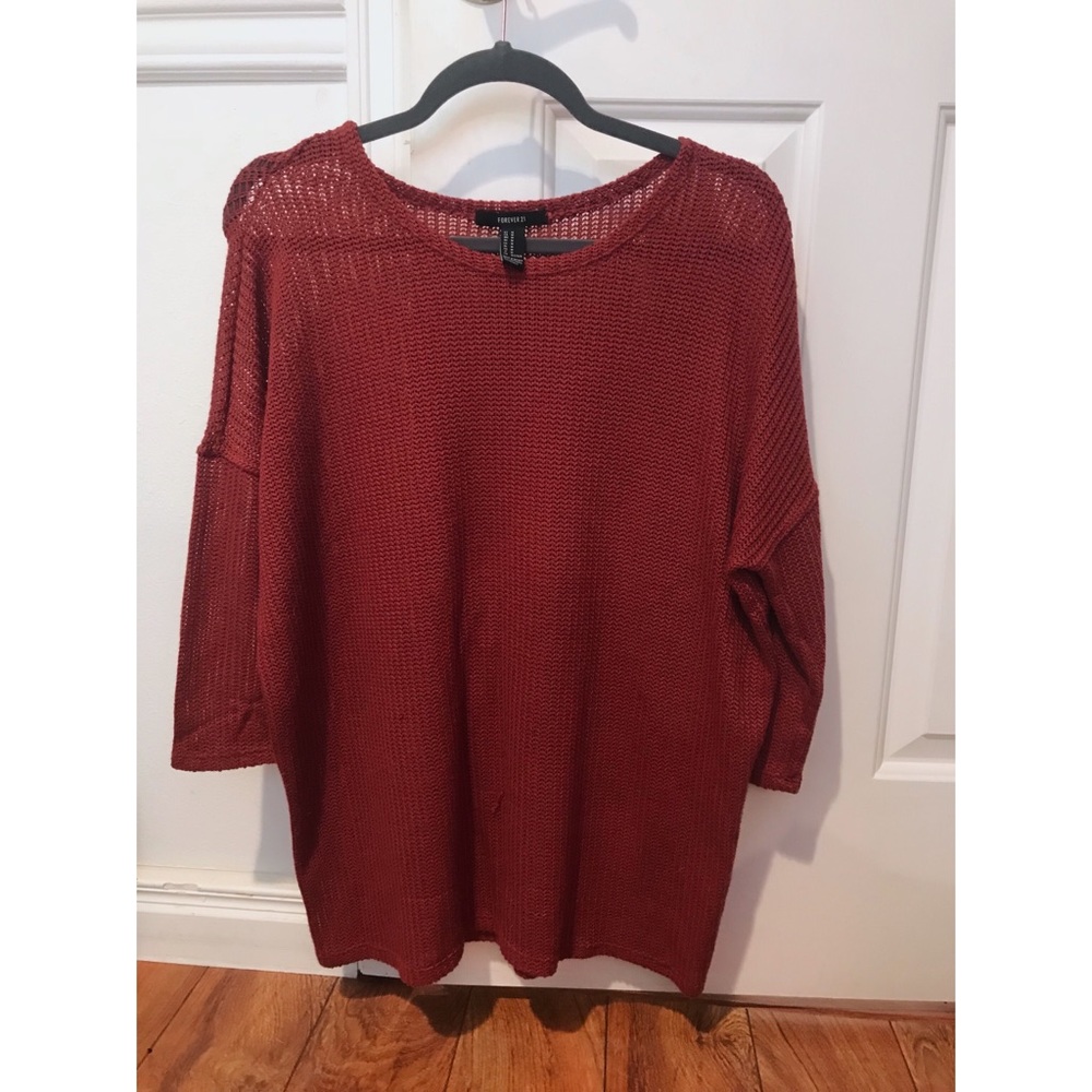 Rust Oversized Sweater